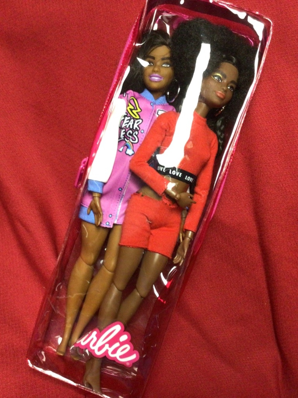 Barbie 2 pack Fashionistas #156 and Barbie Extra fashion doll #1